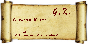 Guzmits Kitti névjegykártya