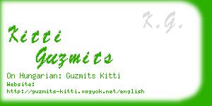 kitti guzmits business card